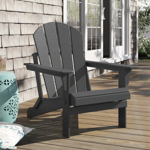 Shawnna Weather-Resistant Foldable Outdoor Adirondack Chair